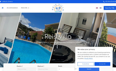 reisvilla.gr screenshot