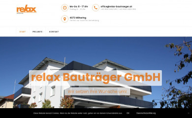 relax-bautraeger.at screenshot