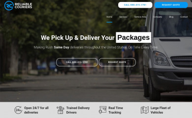 reliablecouriers.com screenshot