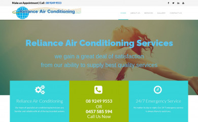 relianceac.com.au screenshot