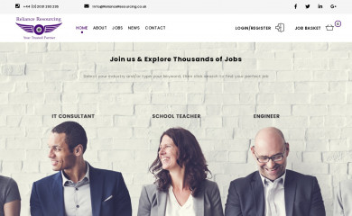 relianceresourcing.co.uk screenshot
