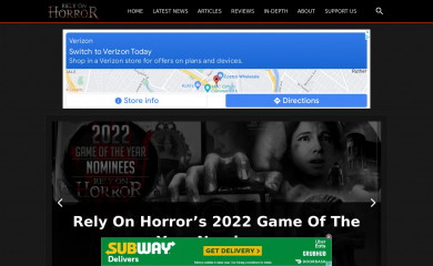 relyonhorror.com screenshot