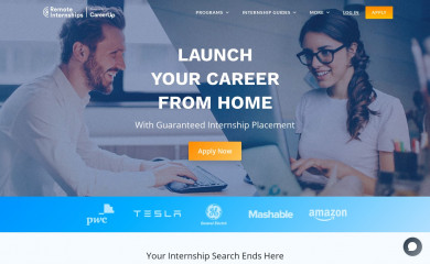 remoteinternships.com screenshot