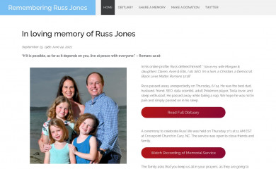 rememberingrussjones.com screenshot