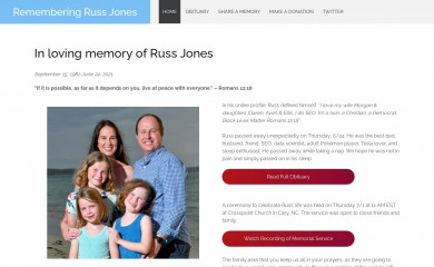 rememberingrussjones.com screenshot