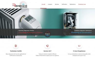 remiencechauffage.com screenshot