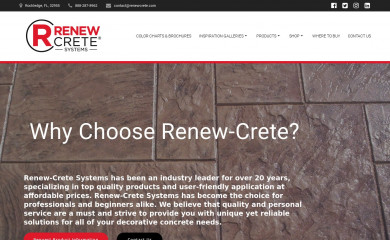 renewcrete.com screenshot
