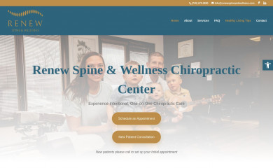 renewspineandwellness.com screenshot
