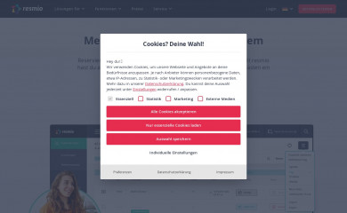 https://www.resmio.com/ screenshot