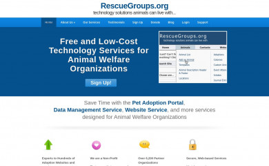 rescuegroups.org screenshot