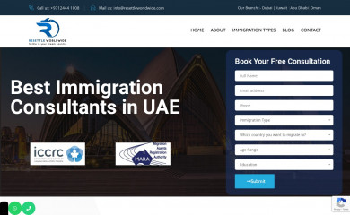 resettleworldwide.com screenshot