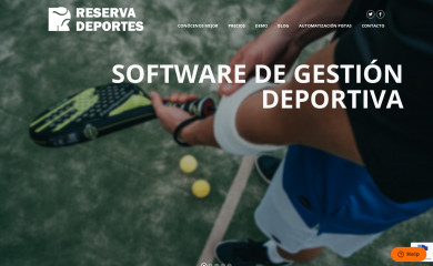 reservadeportes.com screenshot