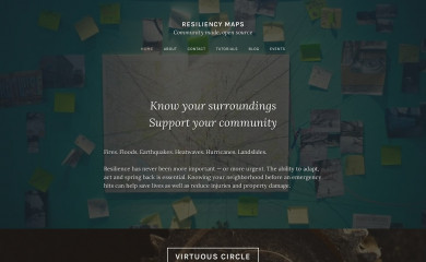 resiliencymaps.org screenshot