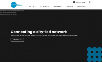 resilientcitiesnetwork.org screenshot