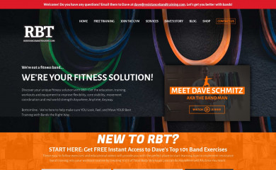 resistancebandtraining.com screenshot