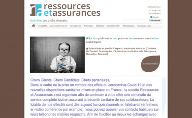 ressourcesetassurances.fr screenshot