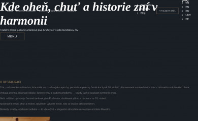 restauracedvorak.cz screenshot