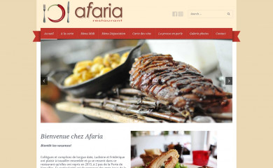 restaurant-afaria.fr screenshot