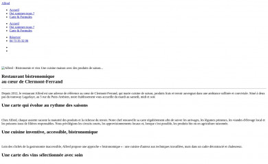 restaurant-alfred.fr screenshot