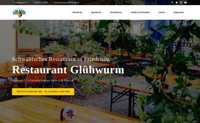 restaurant-gluehwurm.de screenshot