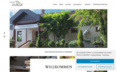 restaurant-hubland.de screenshot