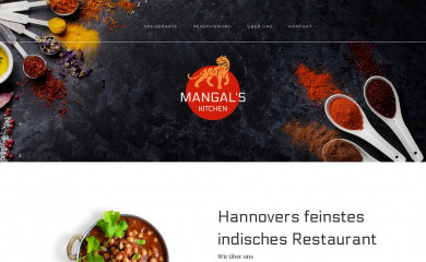restaurant-mangals-kitchen.de screenshot