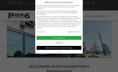 restaurant-pier6.de screenshot