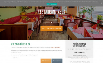 restaurant-veda.com screenshot