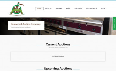 restaurantauctioncompany.com screenshot