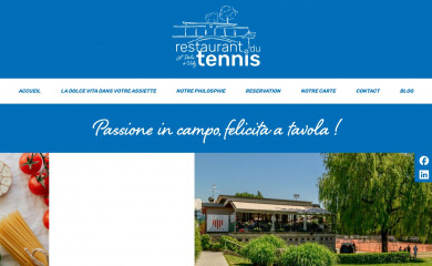 restaurantdutennislausanne.ch screenshot