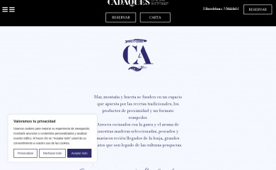 restaurantecadaques.com screenshot
