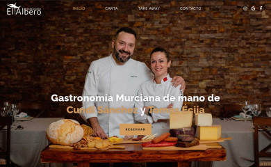 restauranteelalbero.net screenshot