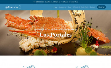 restaurantelosportales.com screenshot