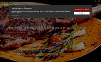 restaurantepuertomadero.es screenshot
