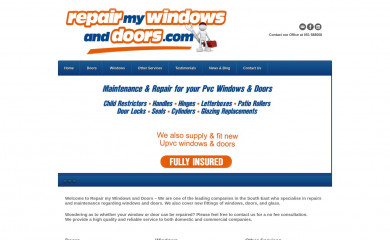 repairmywindowsanddoors.com screenshot
