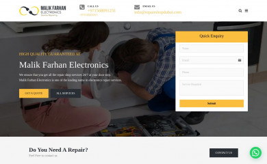 repairshopdubai.com screenshot