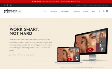 retouchingacademylab.com screenshot
