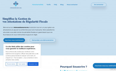 retenuealasource.ma screenshot