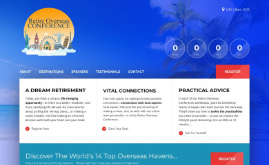 retireoverseasconference.com screenshot