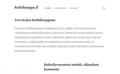 retkikauppa.fi screenshot