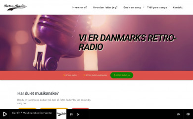 retro-radio.dk screenshot