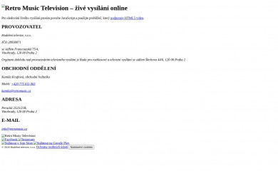 retromusic.cz screenshot