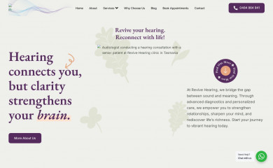 revivehearing.com.au screenshot
