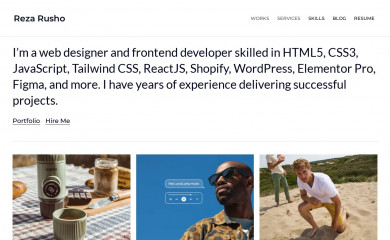 rezarusho.com screenshot