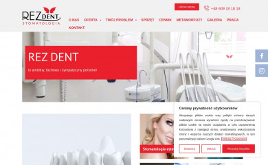 rezdent.pl screenshot