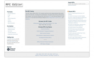 rfc-editor.org screenshot