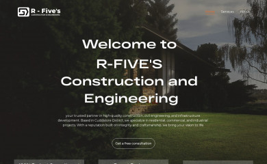 rfivesconstruction.com screenshot