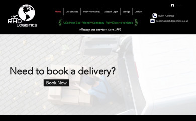 rhdlogistics.co.uk screenshot