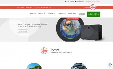 rheemthermal.com.au screenshot