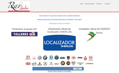 ricaraudio.es screenshot